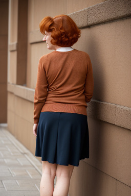 Spanish elderly female with  ginger hair