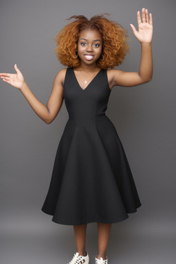 African american young adult female with  ginger hair