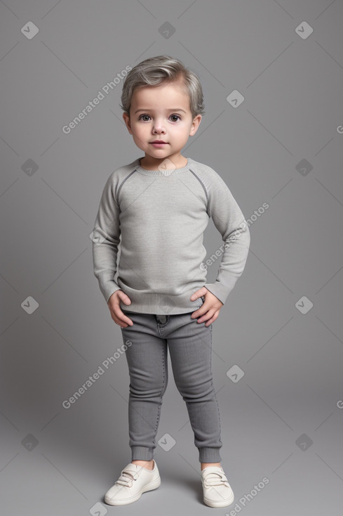 Italian infant boy with  gray hair