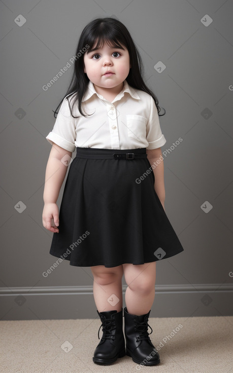 Spanish infant girl with  black hair