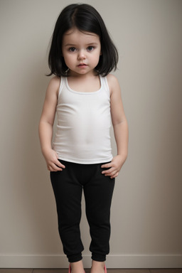 Swedish infant girl with  black hair