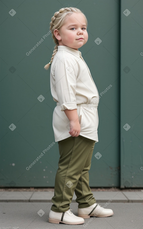 Swedish child boy with  white hair