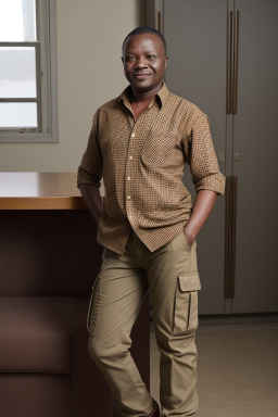 Togolese middle-aged male with  brown hair