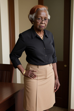 African american elderly female with  ginger hair