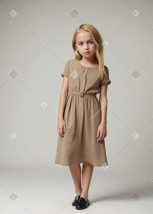 Spanish child female with  blonde hair