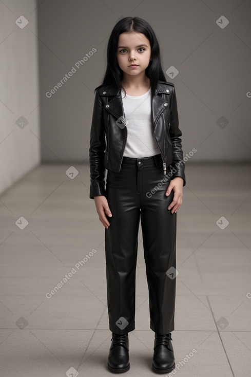 Hungarian child female with  black hair