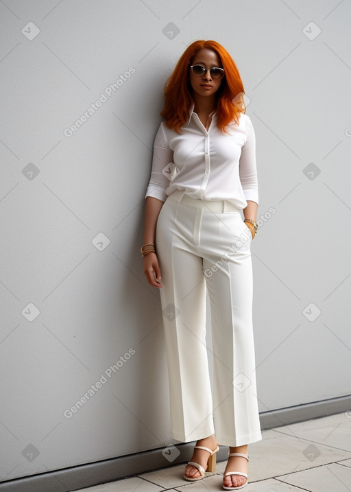 Adult non-binary with  ginger hair