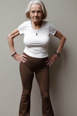 Hungarian elderly female with  brown hair