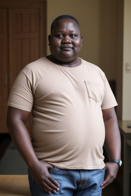 Ugandan middle-aged male with  blonde hair