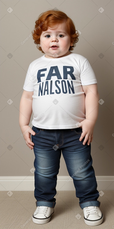 Argentine infant boy with  ginger hair