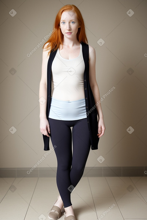 Adult girl with  ginger hair