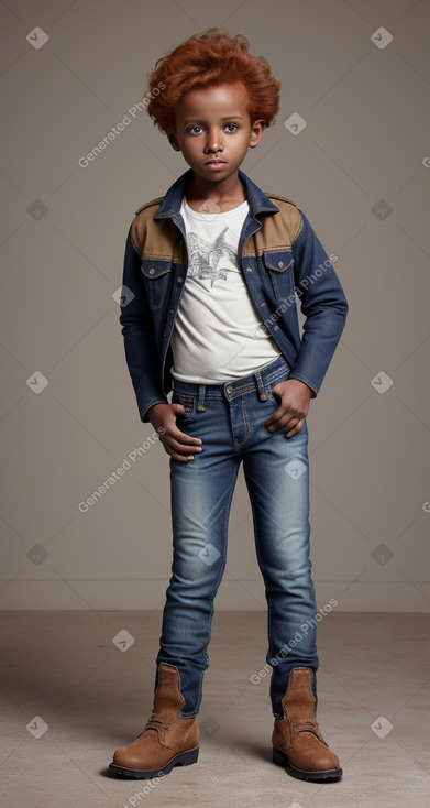 Somali child boy with  ginger hair