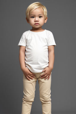 Indonesian infant boy with  blonde hair