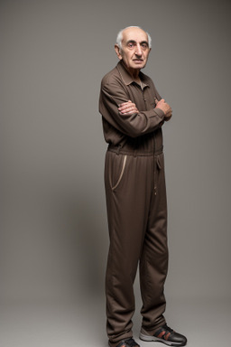 Armenian elderly male with  brown hair