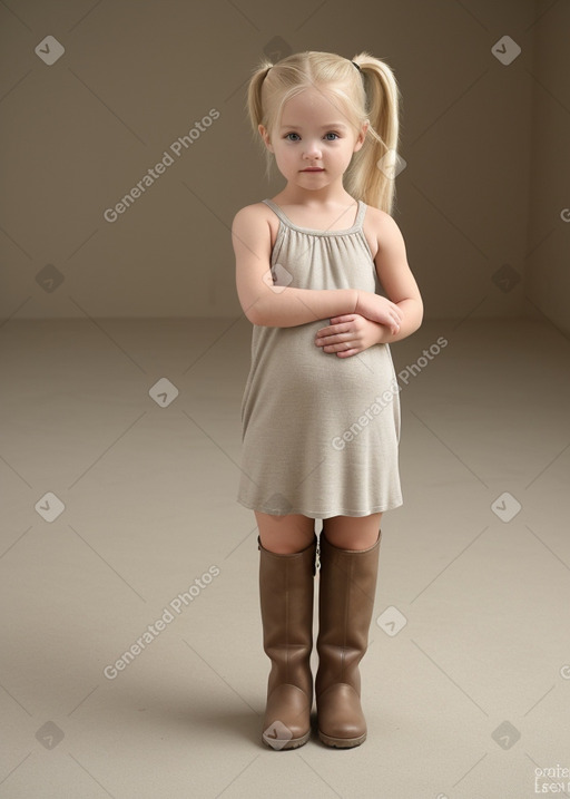 South african infant girl with  blonde hair