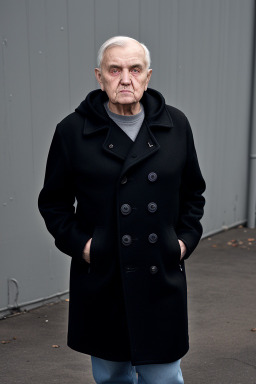 Ukrainian elderly male with  black hair