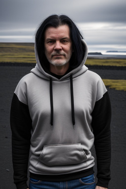 Icelandic 45 years male with  black hair