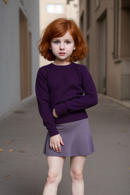 Serbian infant girl with  ginger hair