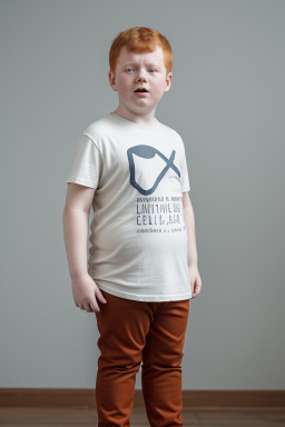 Slovak child boy with  ginger hair