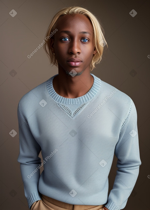 Senegalese adult male with  blonde hair