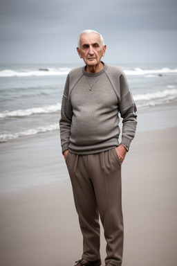 Albanian elderly male with  gray hair