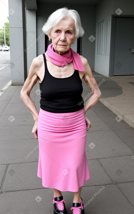 Danish elderly female with  black hair