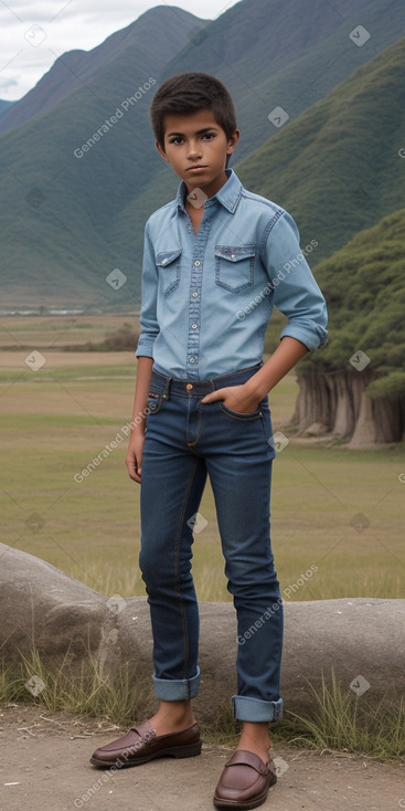 Bolivian teenager boy 