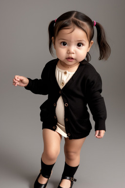 Peruvian infant girl with  brown hair