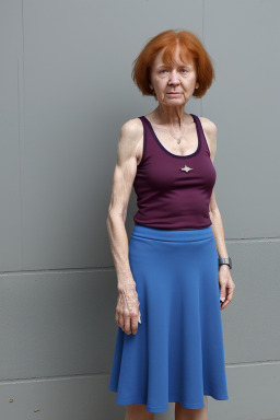 Russian elderly female with  ginger hair