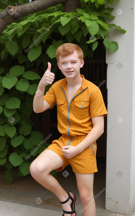 Croatian teenager boy with  ginger hair