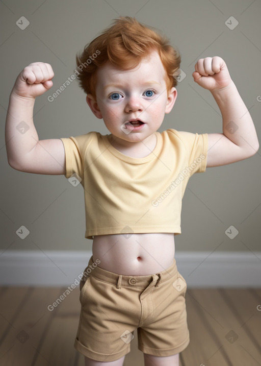 Irish infant boy with  ginger hair