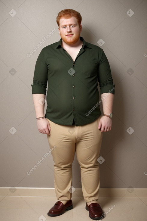 Libyan young adult male with  ginger hair