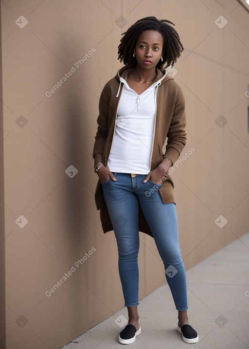 Senegalese adult non-binary with  brown hair