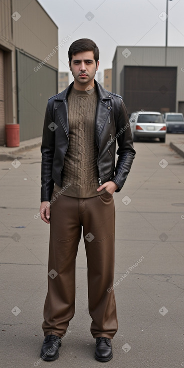 Iraqi adult male with  brown hair