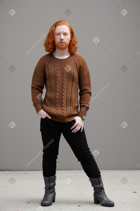 Chilean adult non-binary with  ginger hair