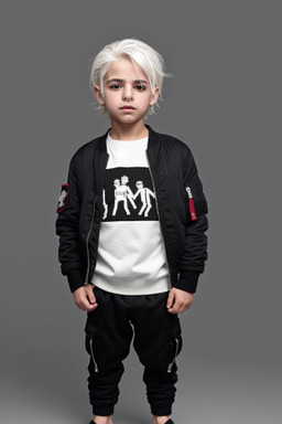 Syrian child boy with  white hair