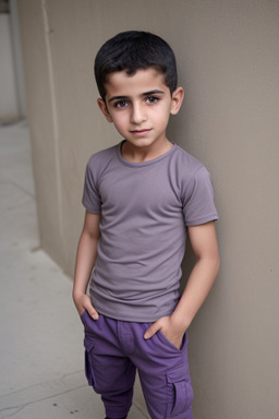 Syrian child boy with  gray hair