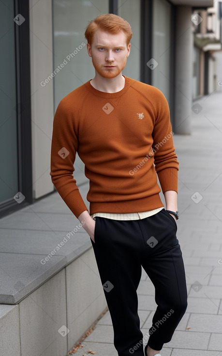 Slovak young adult male with  ginger hair