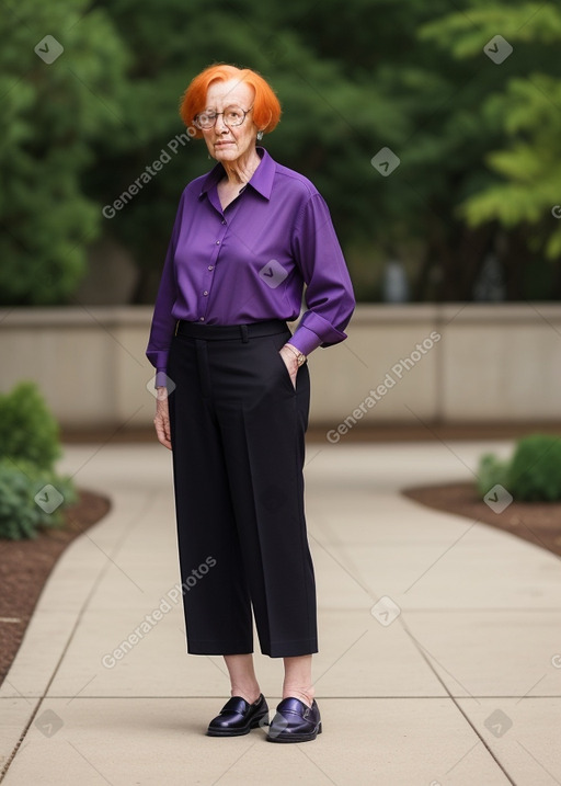 Elderly non-binary with  ginger hair