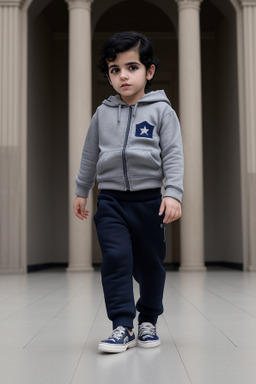 Syrian infant boy with  black hair