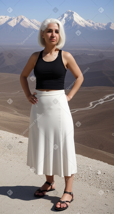 Iraqi adult female with  white hair