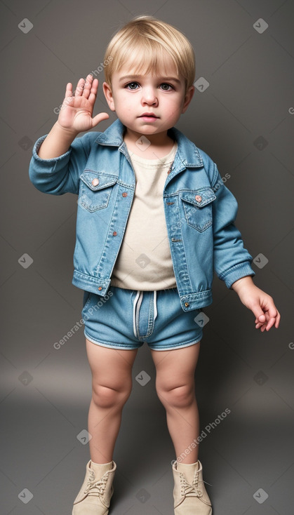 Turkish infant boy with  blonde hair