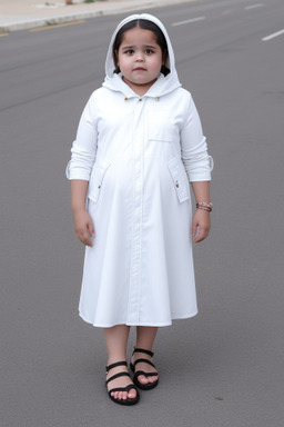 Algerian child girl with  white hair