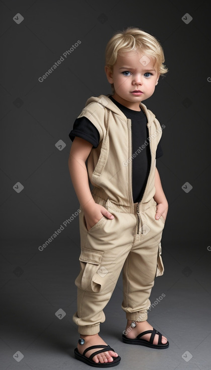 Greek infant boy with  blonde hair