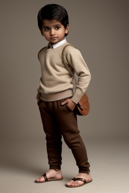 Indian infant boy with  brown hair