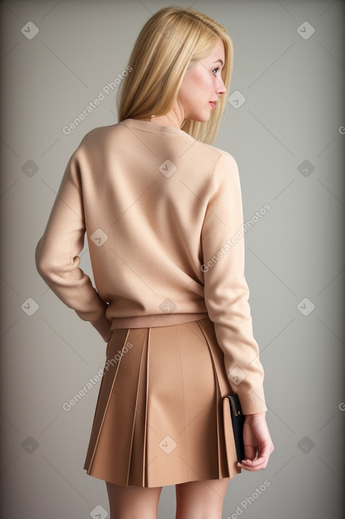Adult female with  blonde hair