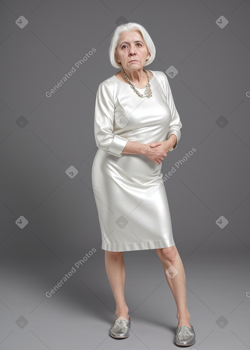 Spanish elderly female with  white hair