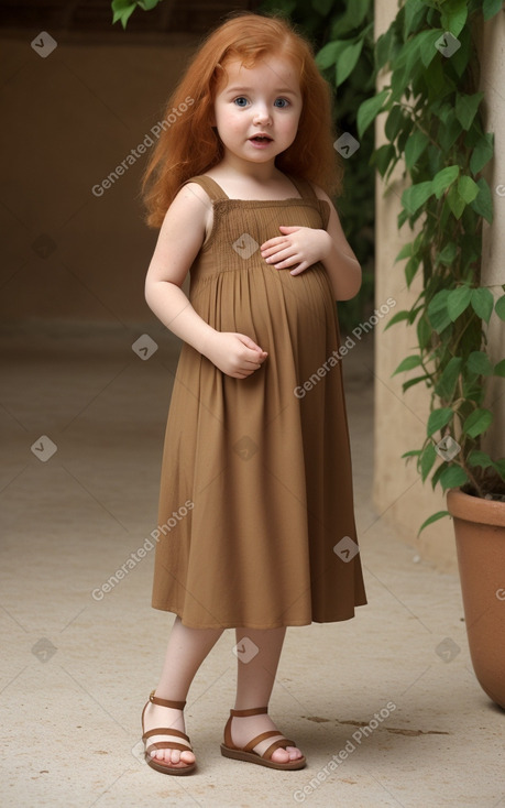 Algerian infant girl with  ginger hair