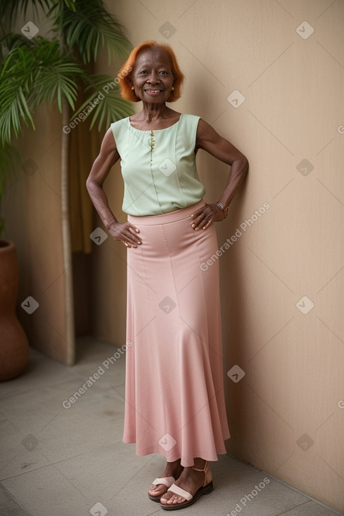 Elderly female with  ginger hair