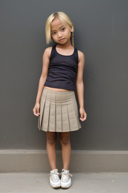 Nepalese child female with  blonde hair